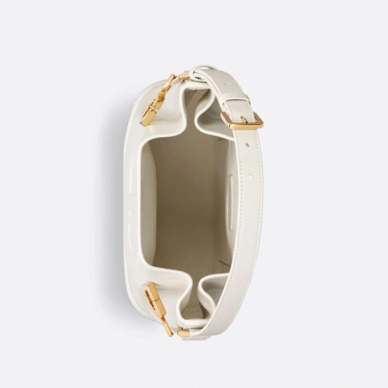 Medium C'est Dior Bag CD-Embossed Calfskin White - Image 4