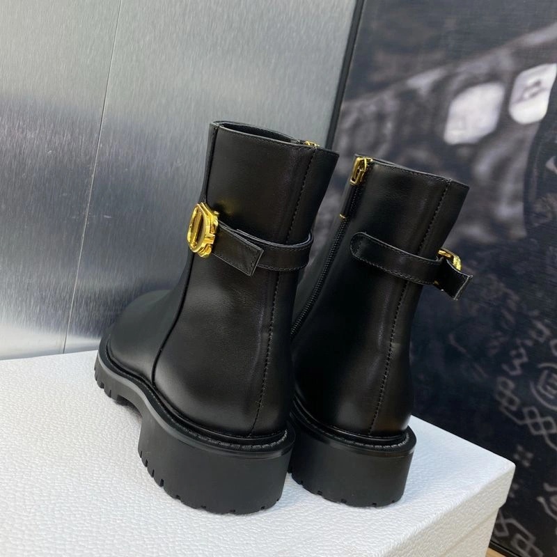 Dior 30 Montaigne Ankle Boots Women Calfskin Black - Image 3