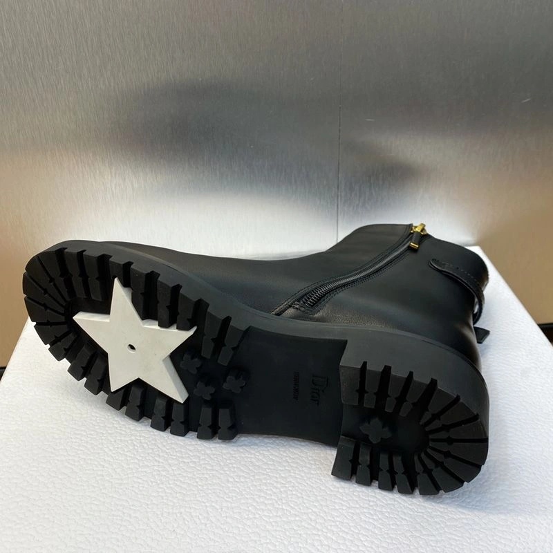 Dior 30 Montaigne Ankle Boots Women Calfskin Black - Image 4