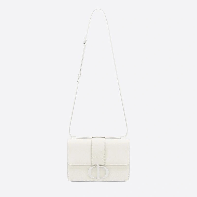 Dior 30 Montaigne Bag Ultramatte Grained Calfskin White - Image 5