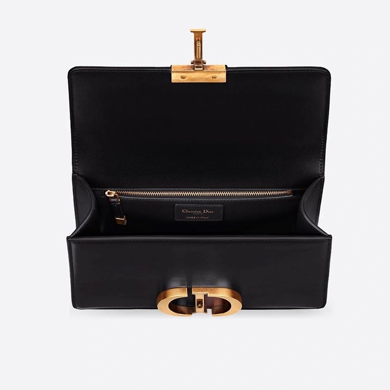 Dior 30 Montaigne Bag Box Calfskin Black - Image 4
