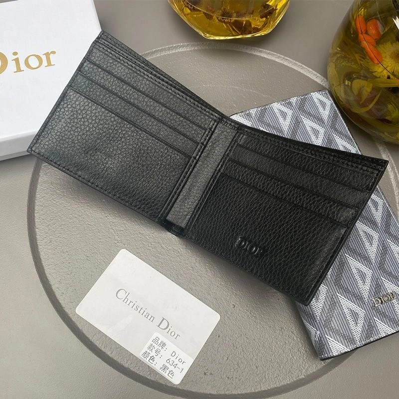 Dior Bi-Fold Card Holder CD Diamond Motif Canvas Grey - Image 3