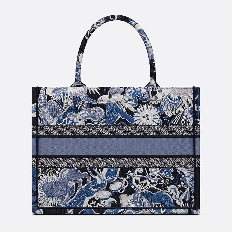 Dior Book Tote Zodiac Fantastico Motif Canvas Blue - Image 3