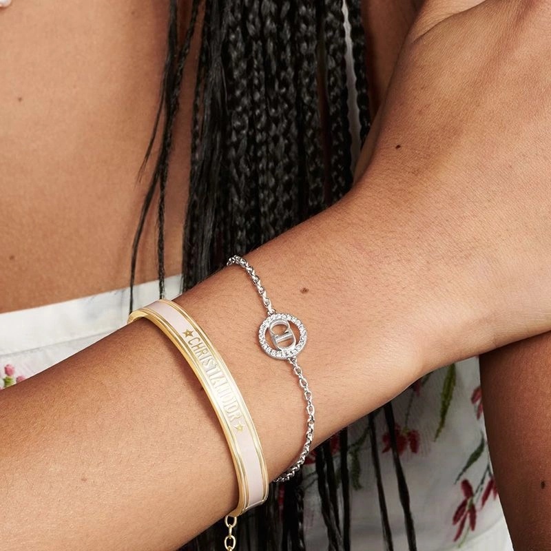 Dior Clair D Lune Bracelet Metal and Crystals Silver - Image 4