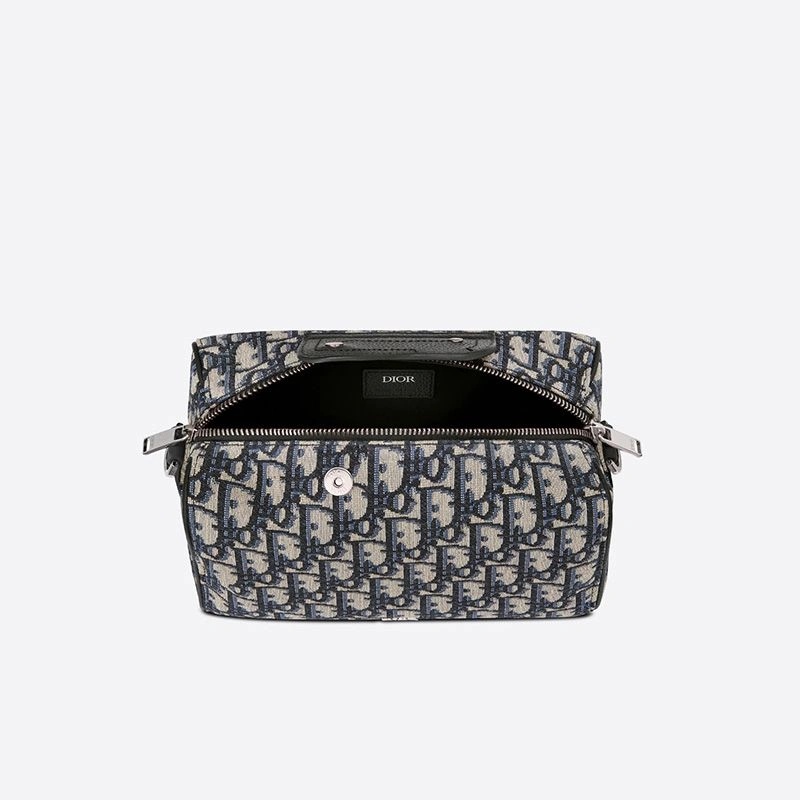 Dior Lingot 22 Bag Oblique Motif Canvas Blue - Image 4