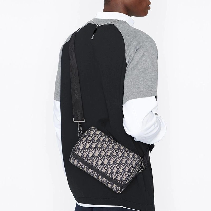 Dior Lingot 22 Bag Oblique Motif Canvas Blue - Image 5