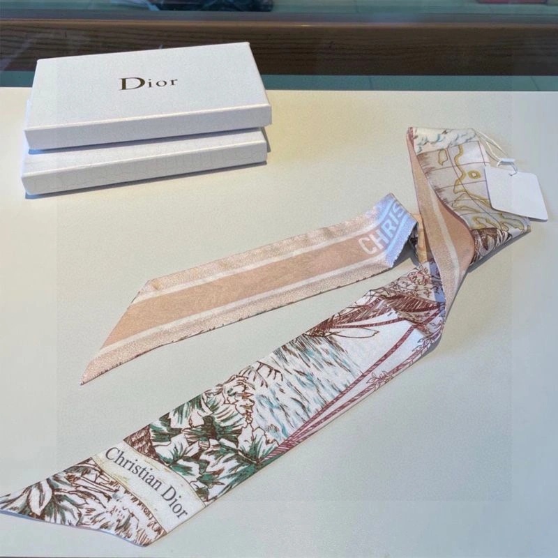 Dior Mitzah Twill Reve d'Infini Motif Silk Cherry - Image 3