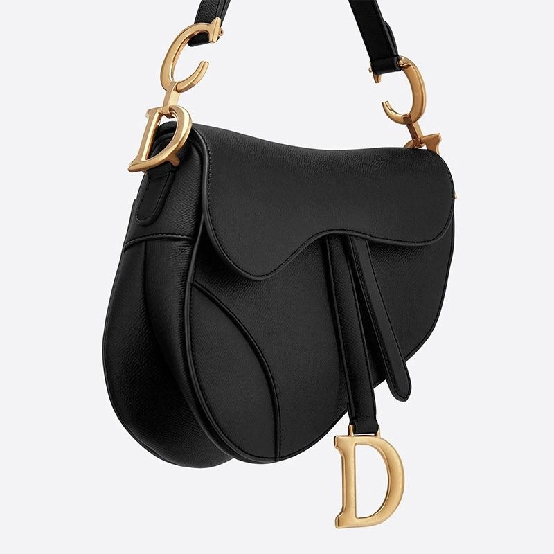 Dior Saddle Bag Grained Calfskin Black - Image 3