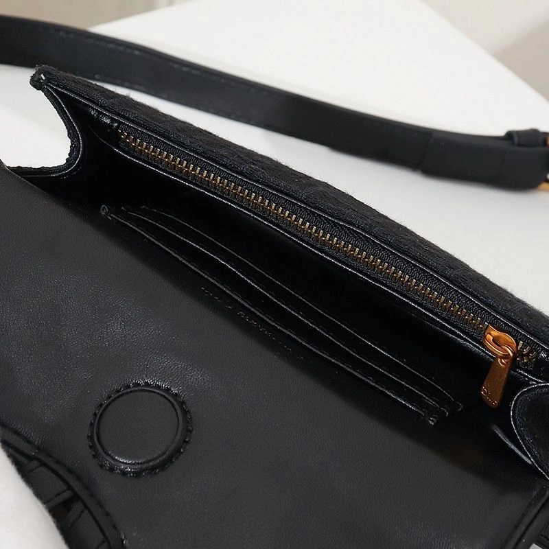 Dior Saddle Belt Pouch Oblique Motif Canvas Black - Image 5