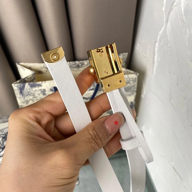 Diorpolytechnique Belt Smooth Calfskin White Gold - Image 3