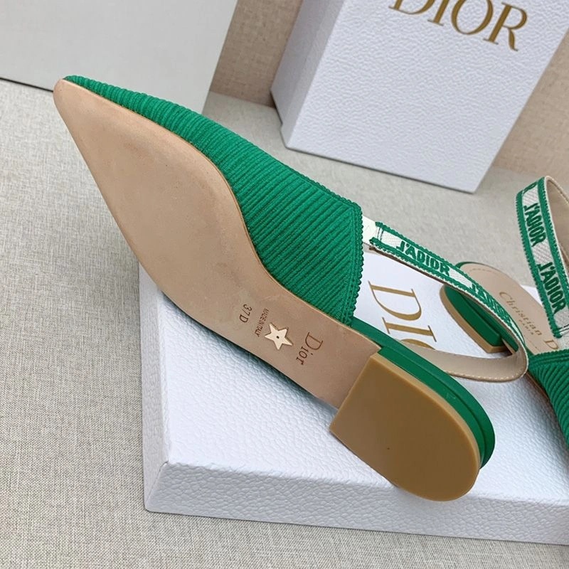J'Adior Slingback Pumps Women Technical Fabric Green - Image 7