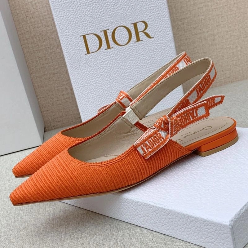 J'Adior Slingback Pumps Women Technical Fabric Orange - Image 6
