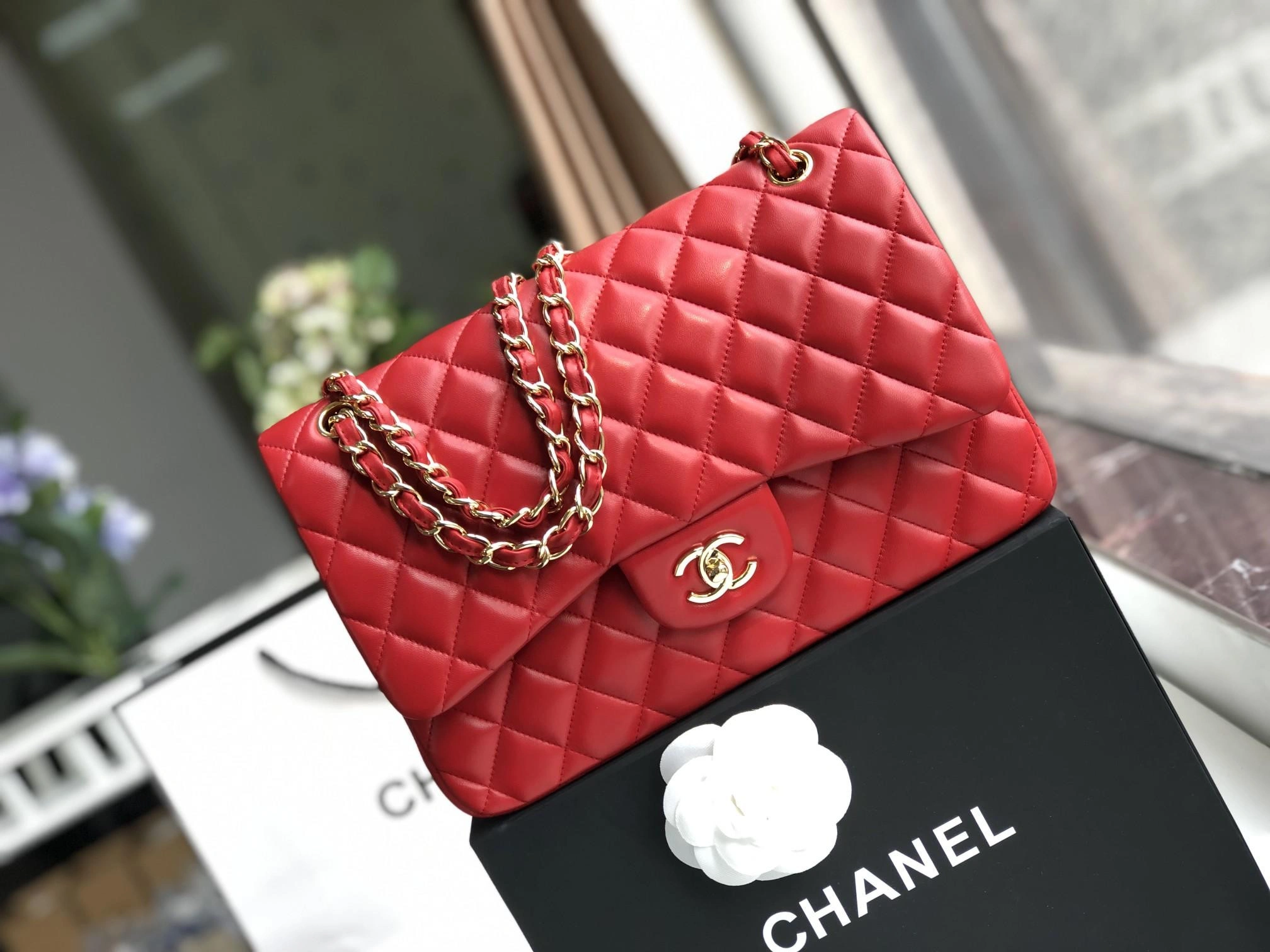 CHANEL FLAP BAG 30CM Fashionable 796 - Image 9