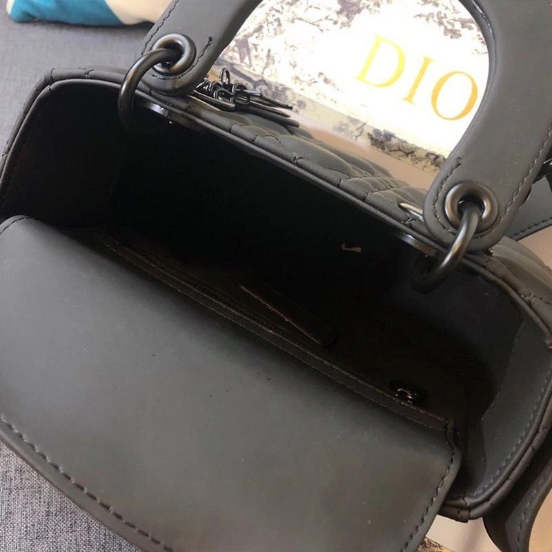 Lady Dior My ABCDior Bag Ultramatte Cannage Calfskin Black - Image 4