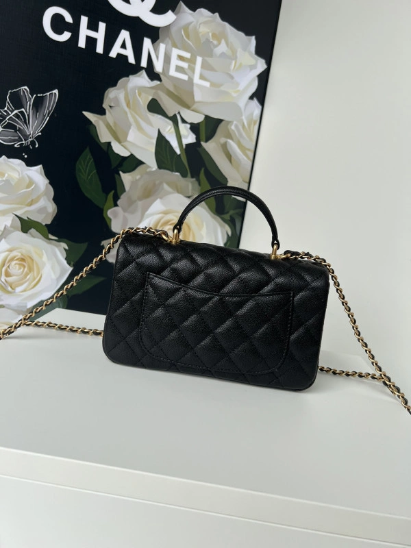CHANEL FLAP BAG WITH TOP HANDLE-20*12*6cm HighQuality 896 - Image 3